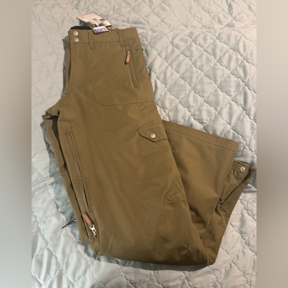 BNWT ROXY Snowpants Army Green - Picture 3 of 5